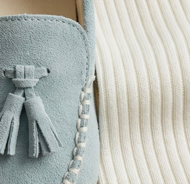 Baby shoes Suede Tassel Loafers Babywalker  Mineral