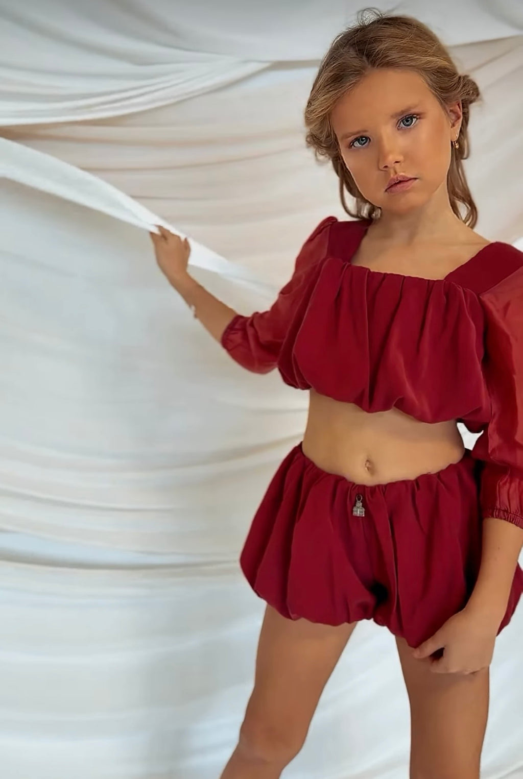 Burgundy Two-Piece Statement Set