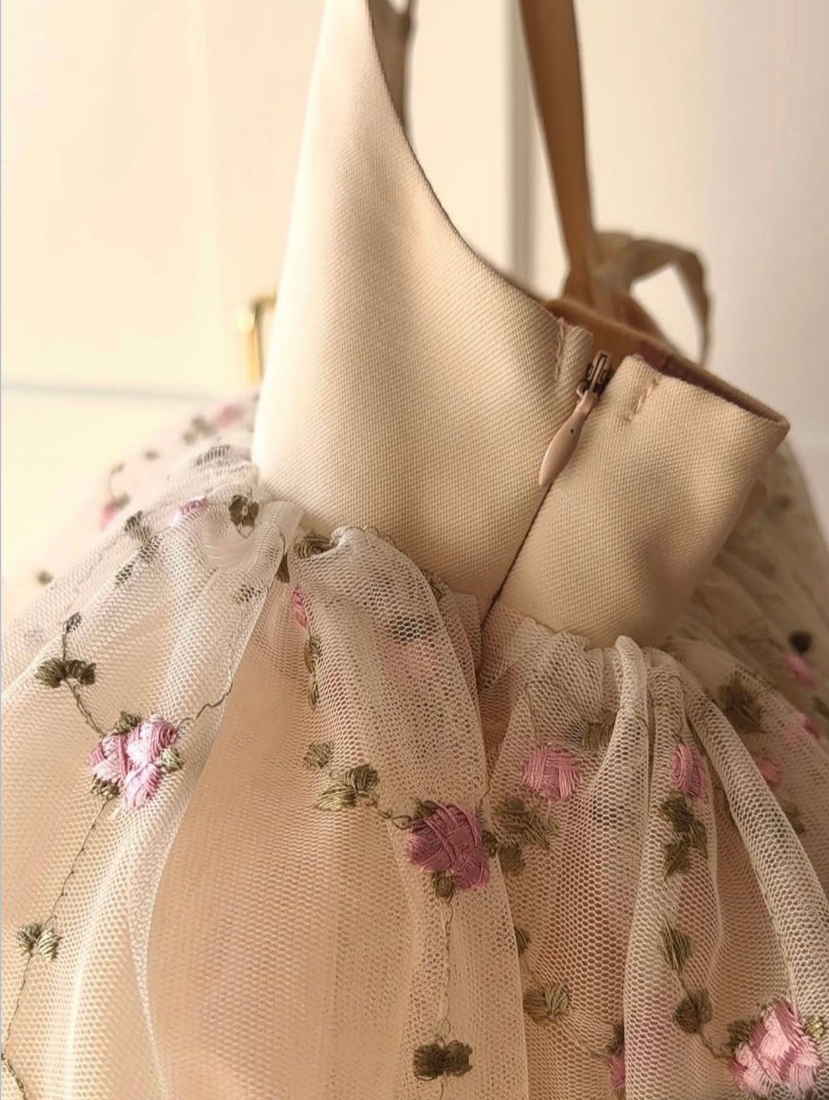 Garden Cloud – Floral Tulle Girls’ Dress