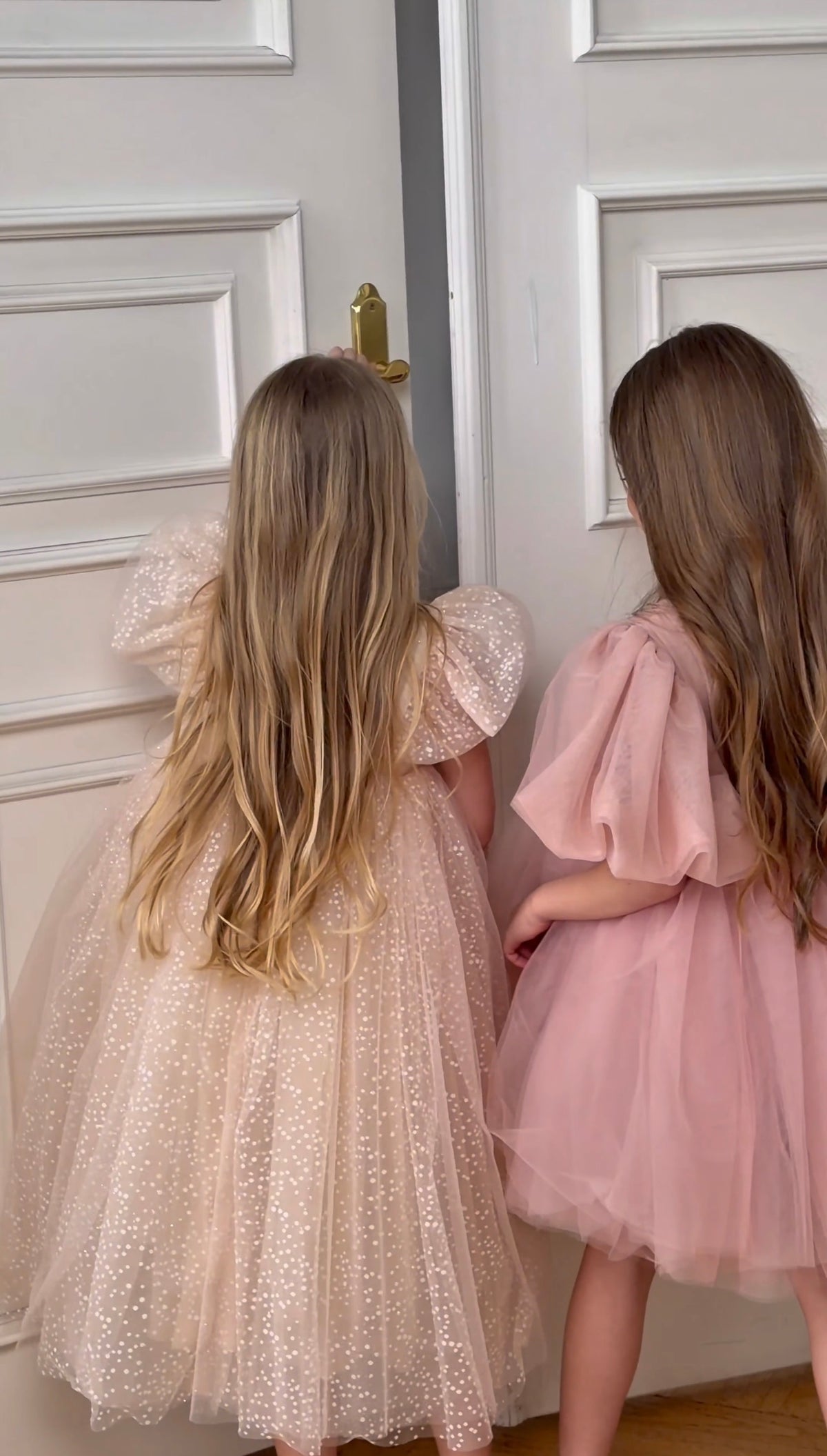 Twinkle Mist Blush Sparkle Girls’ Dress