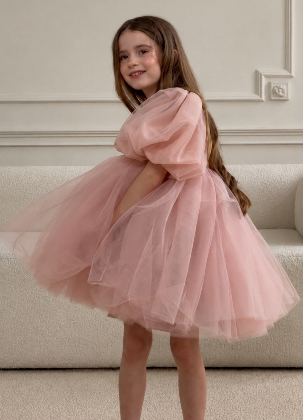 Melissa Blush Pink Princess Tulle Dress – Shipping from June 15