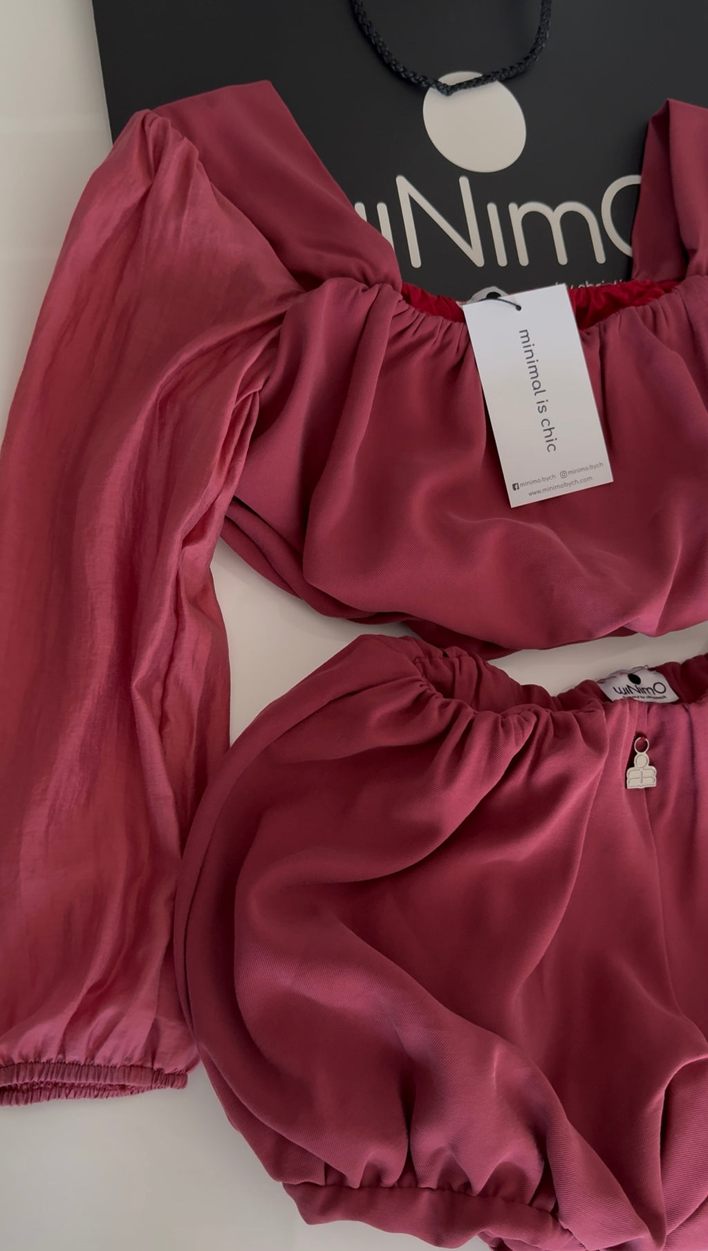 Burgundy Two-Piece Statement Set