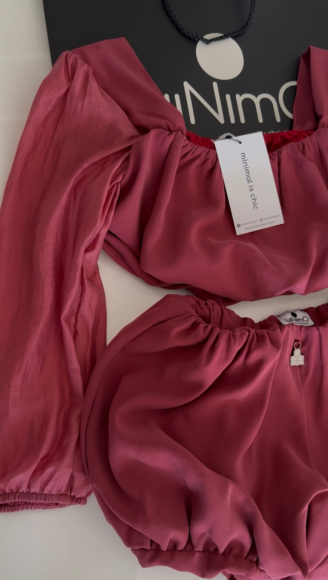 Burgundy Two-Piece Statement Set