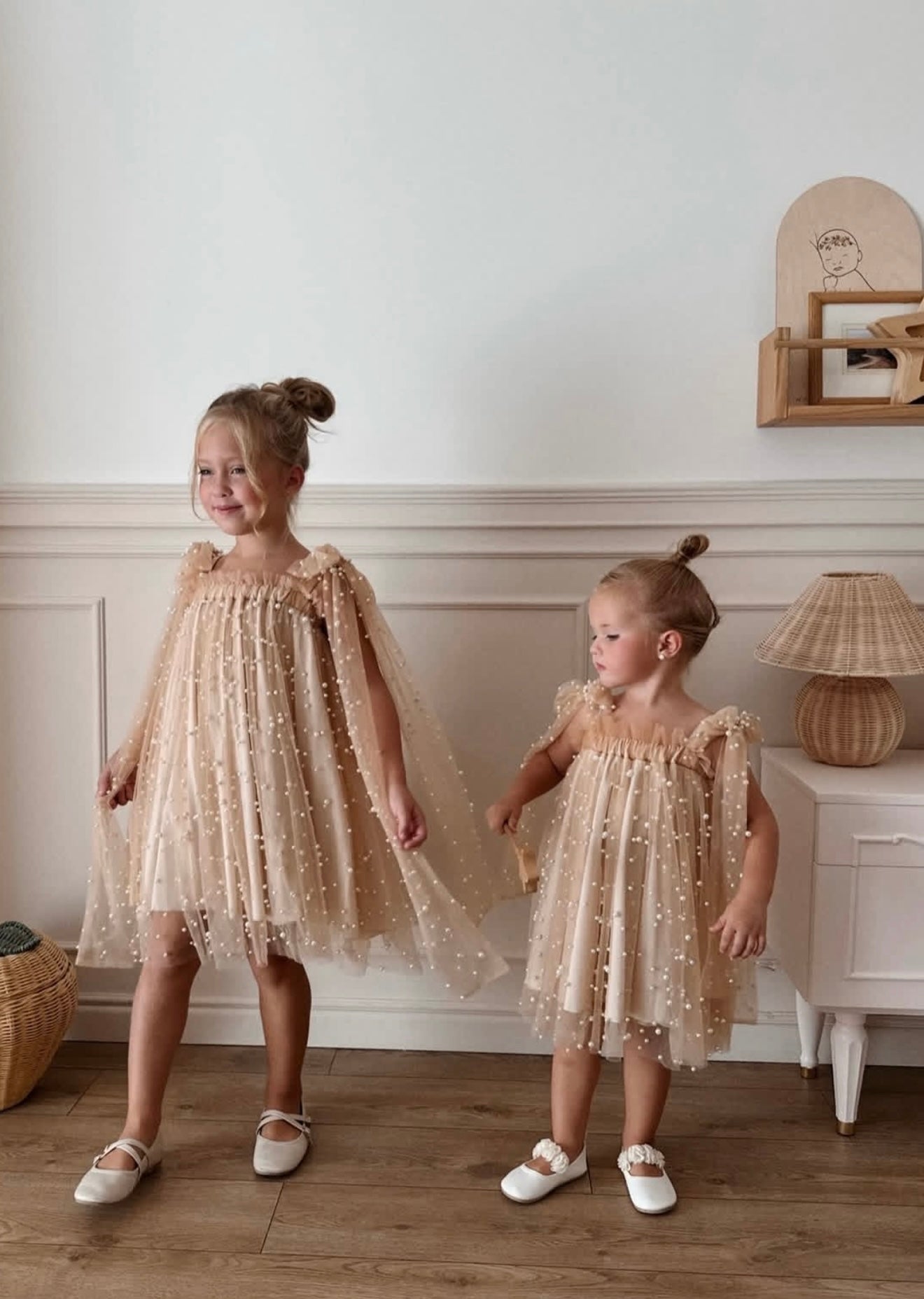 Champagne Pearl Dress -Pearl Girl
