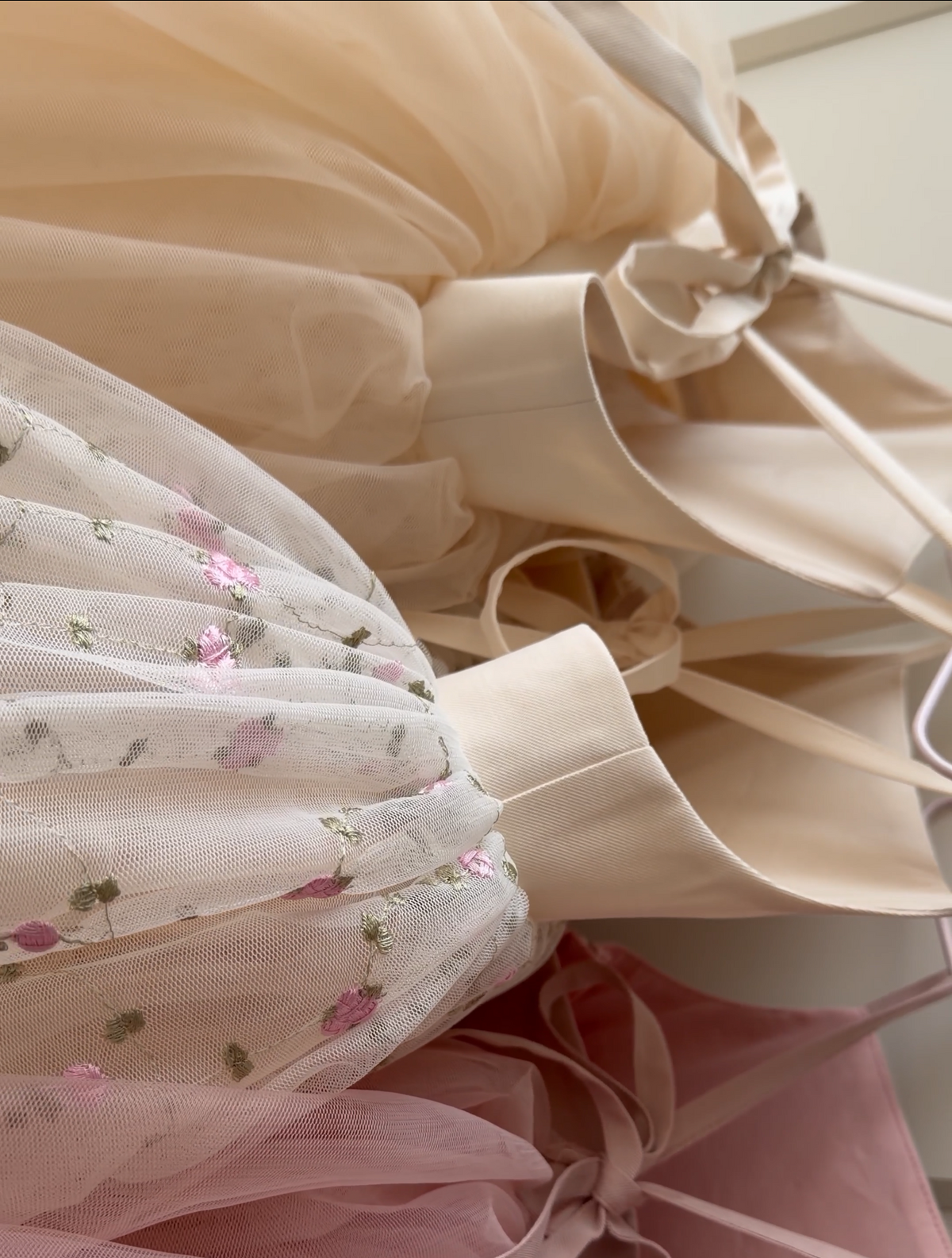 Garden Cloud – Floral Tulle Girls’ Dress