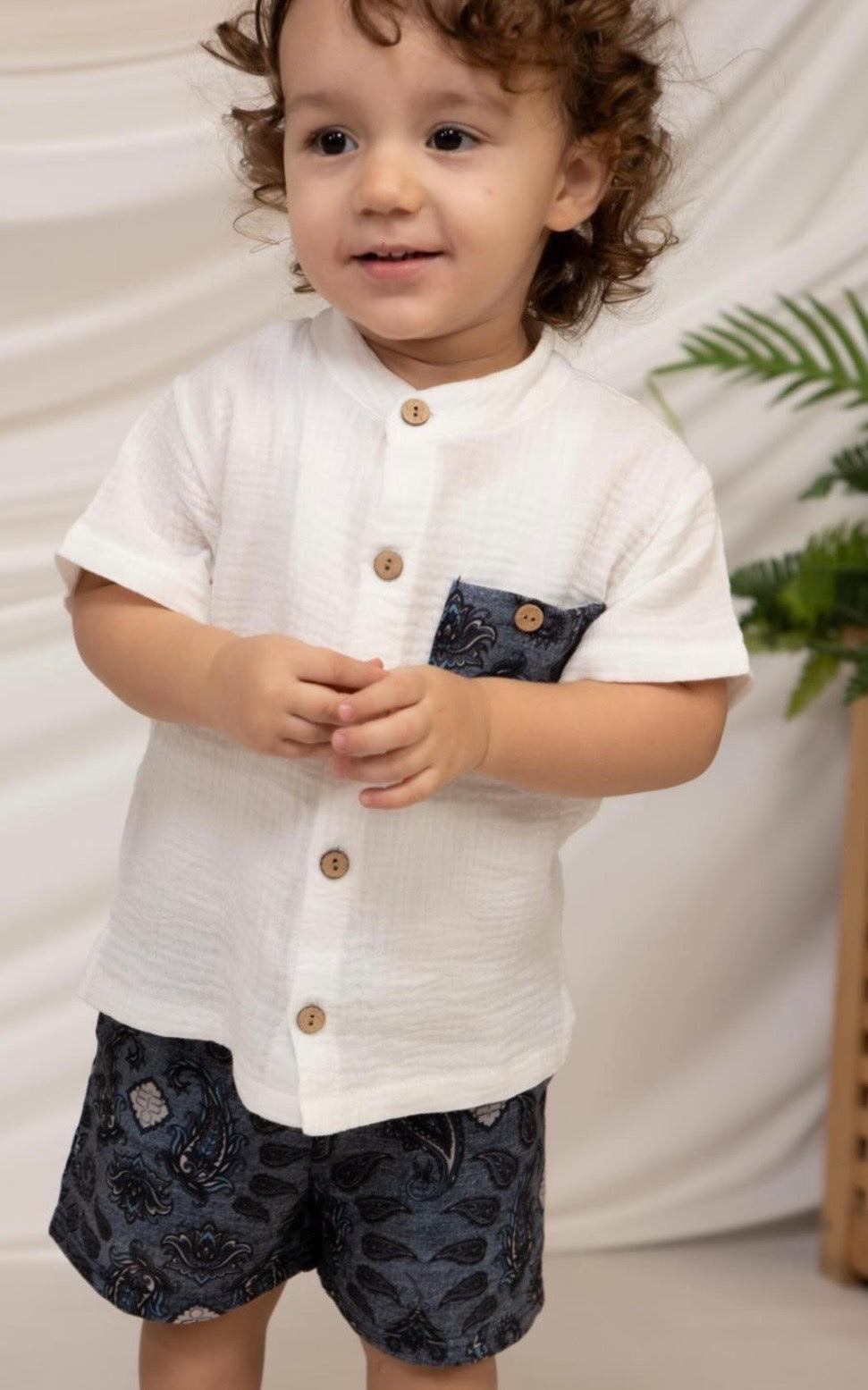 Ocean Breeze Set – White & Navy