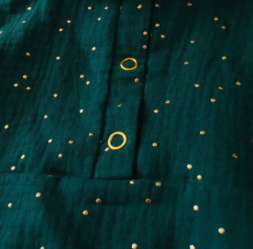 Emerald Glitter Romper