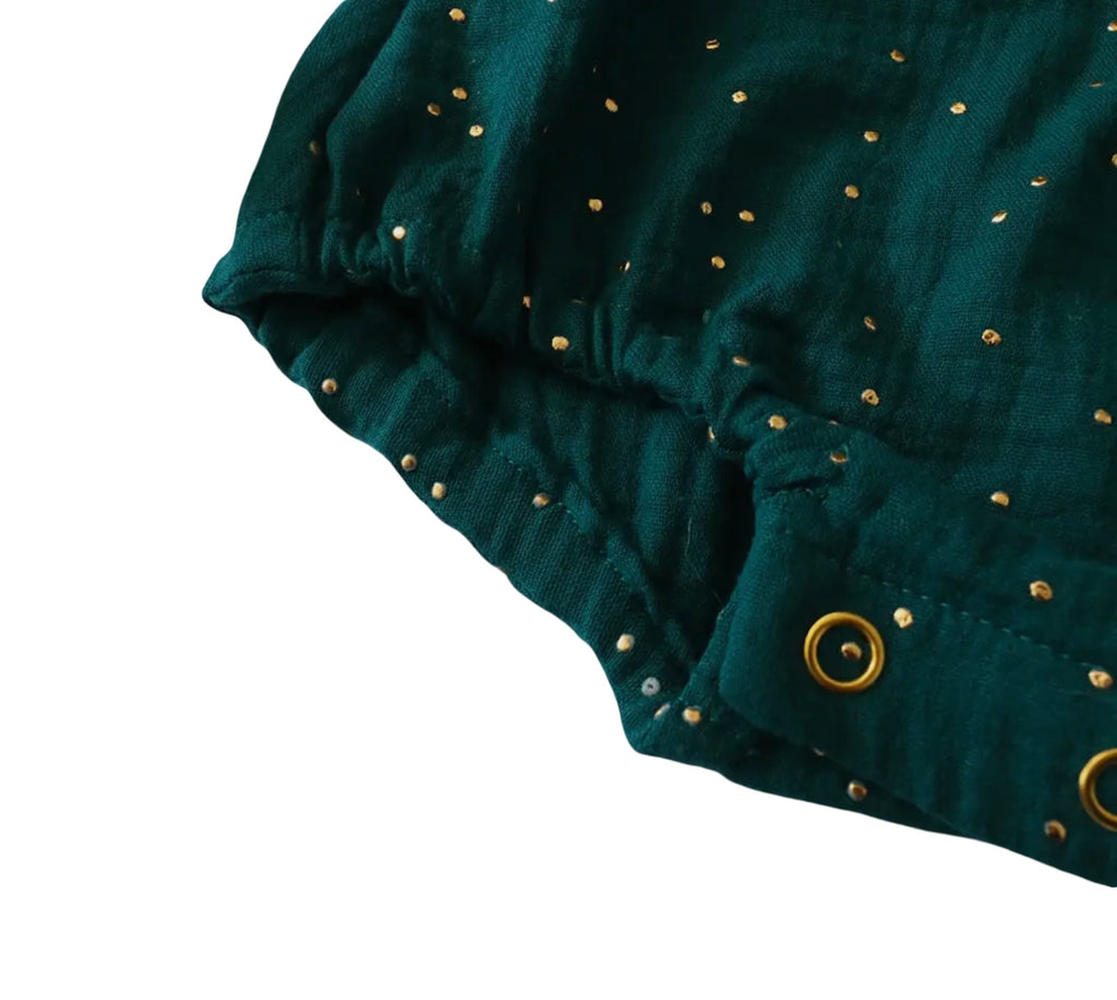 Emerald Glitter Romper