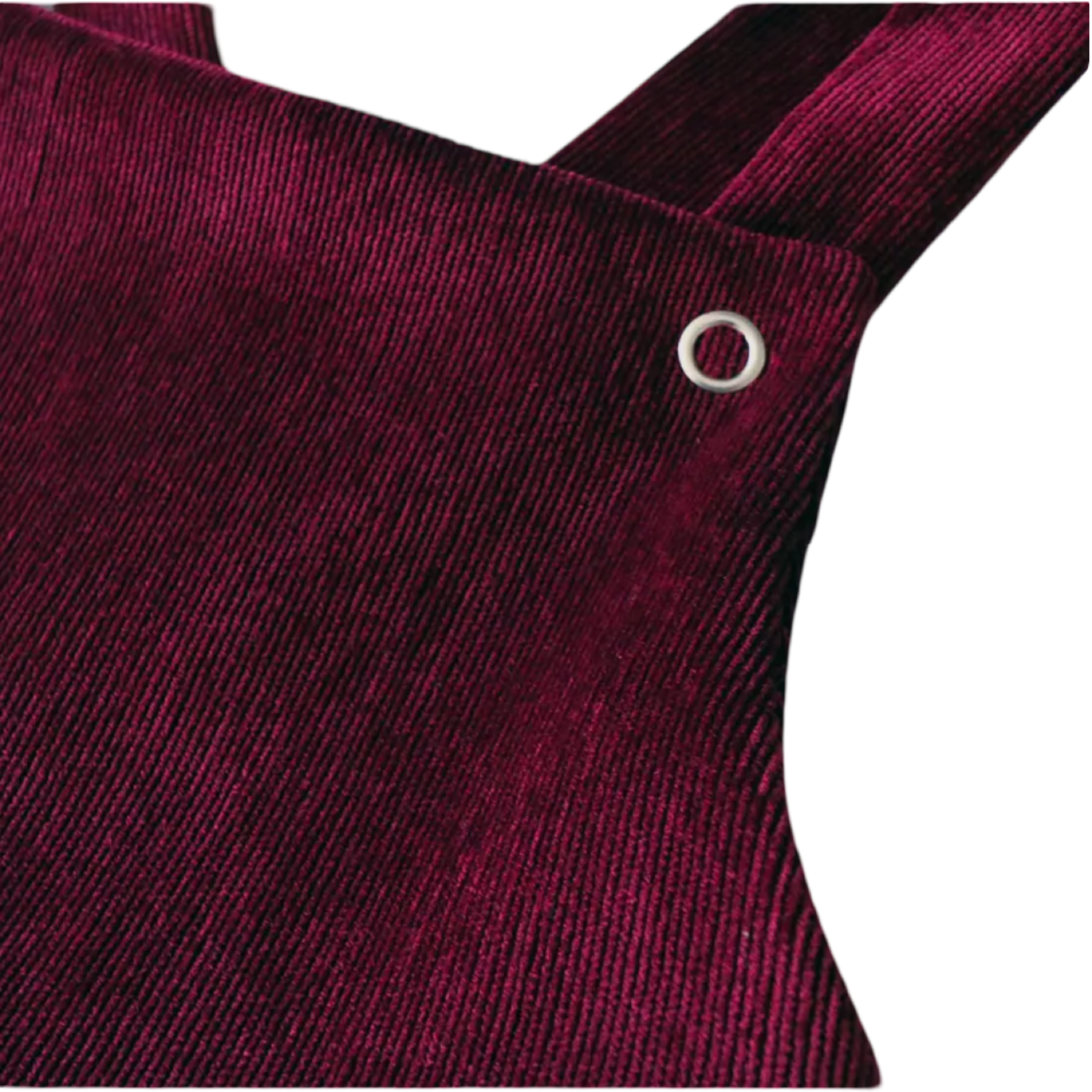 Burgundy Corduroy Baby Pinafore Dress