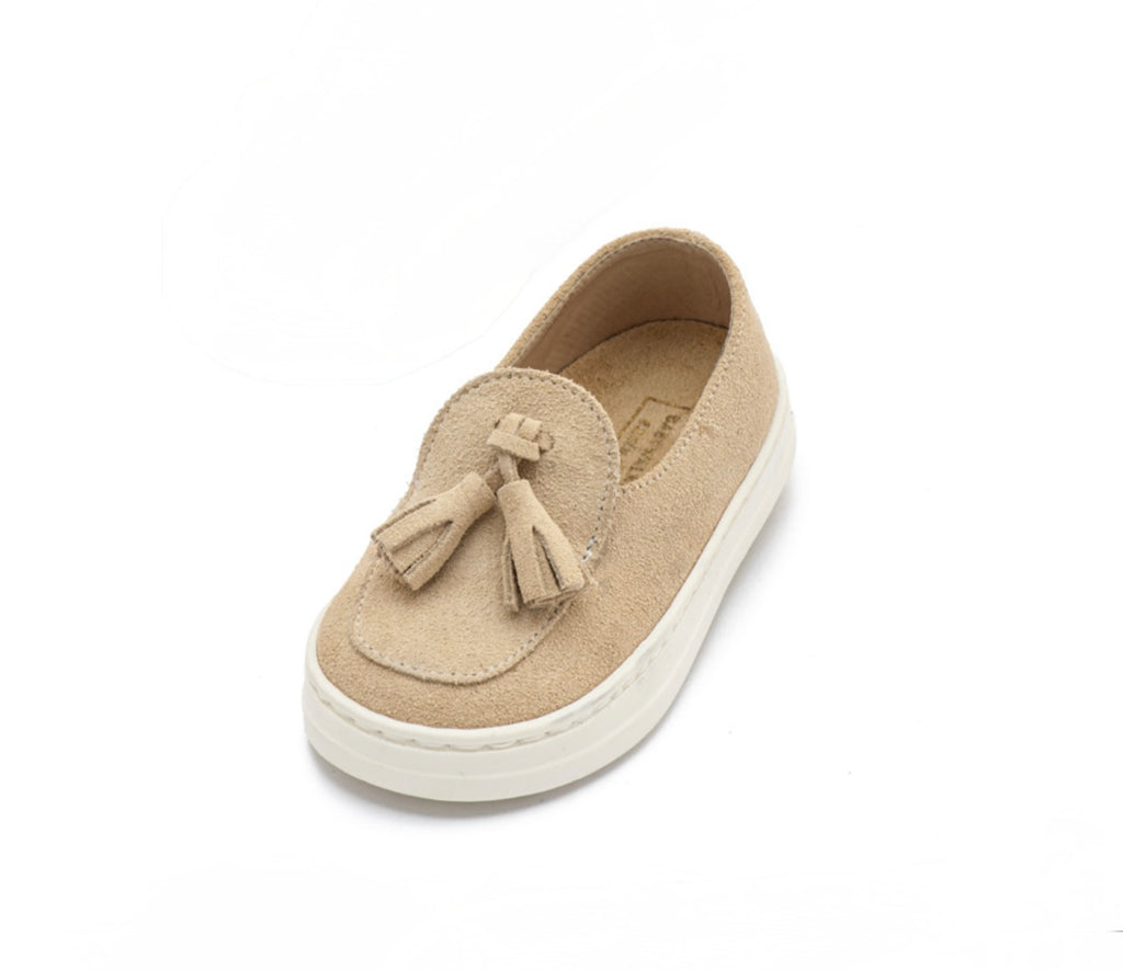 Babywalker Kids Beige Suede Casual Loafers