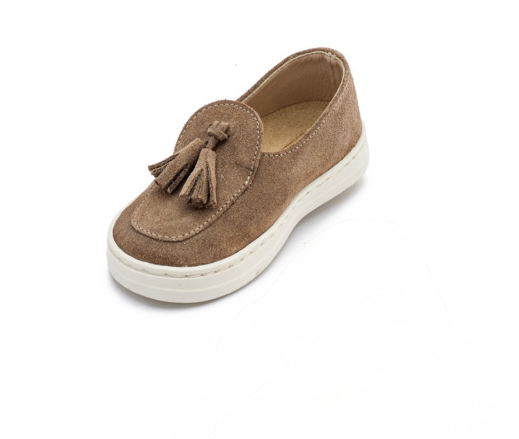 Babywalker Kids Brown Suede Casual Loafers
