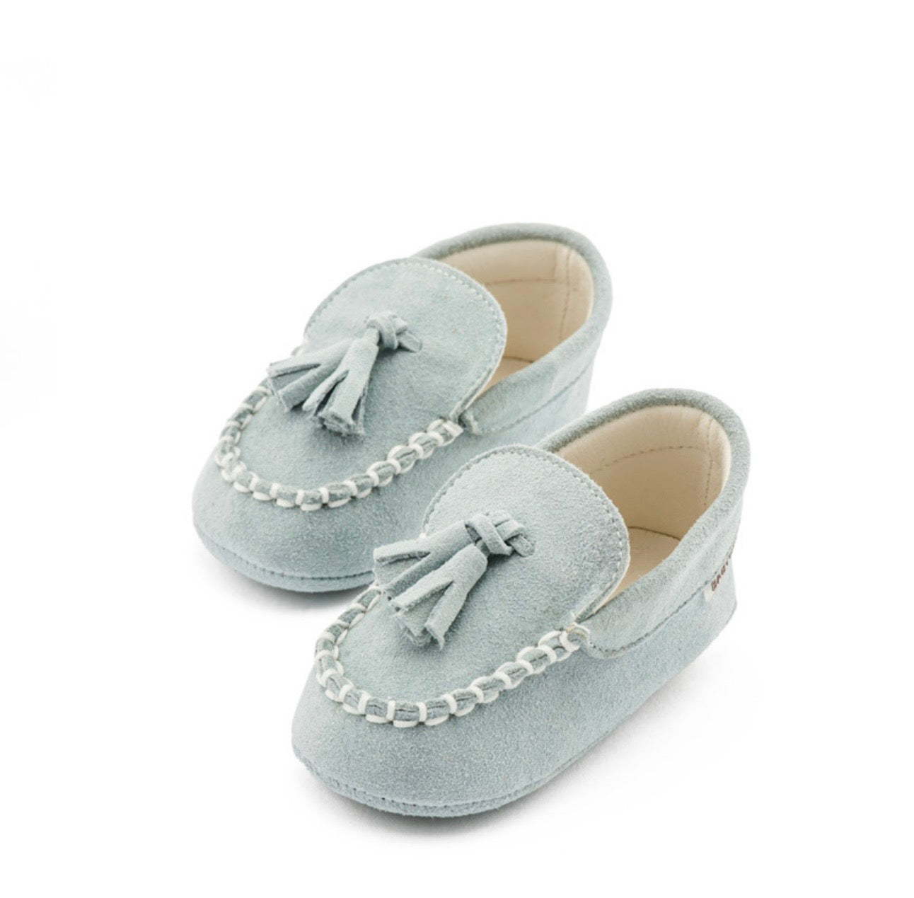 Baby Suede Tassel Loafers Babywalker  Mineral