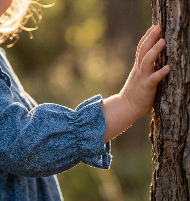 Blue Cornucopias Rickrack Dress