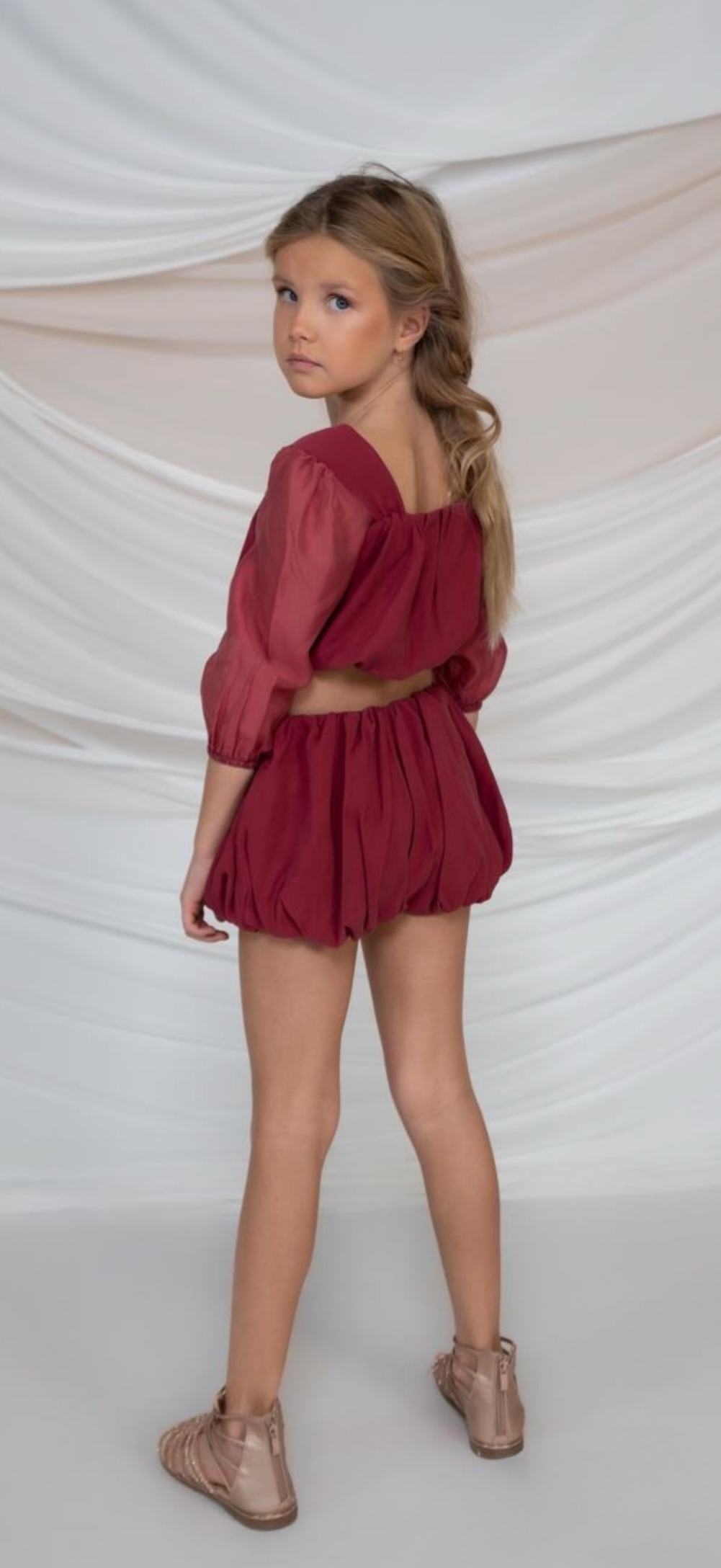 Burgundy Two-Piece Statement Set