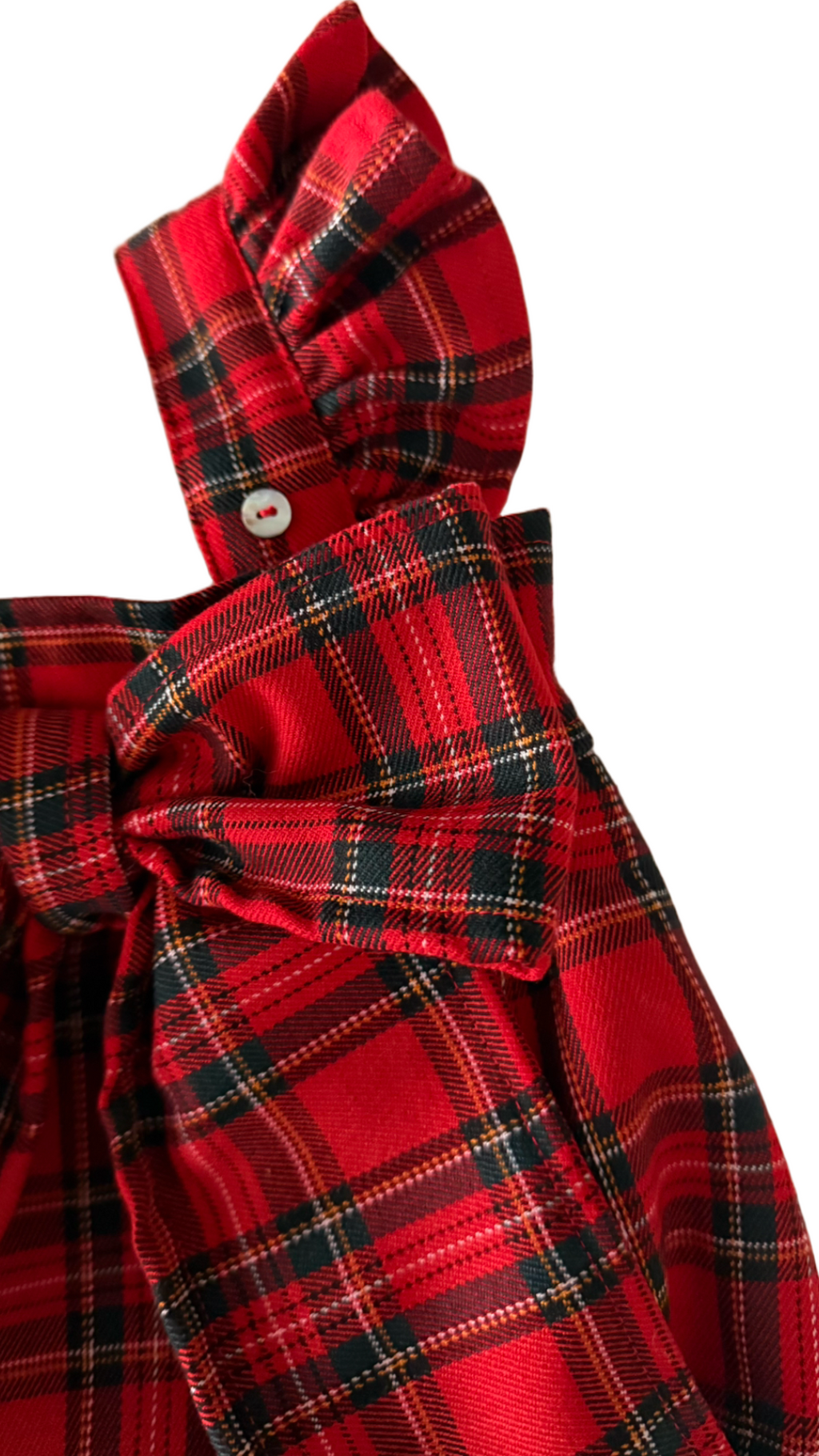 Red Tartan Straps Bow