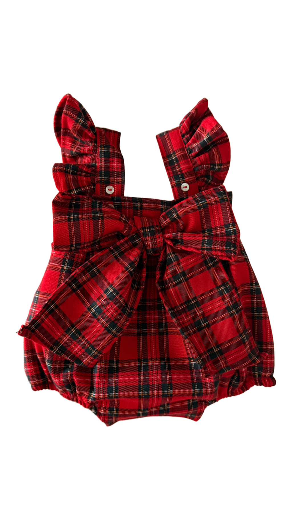 Red Tartan Straps Bow